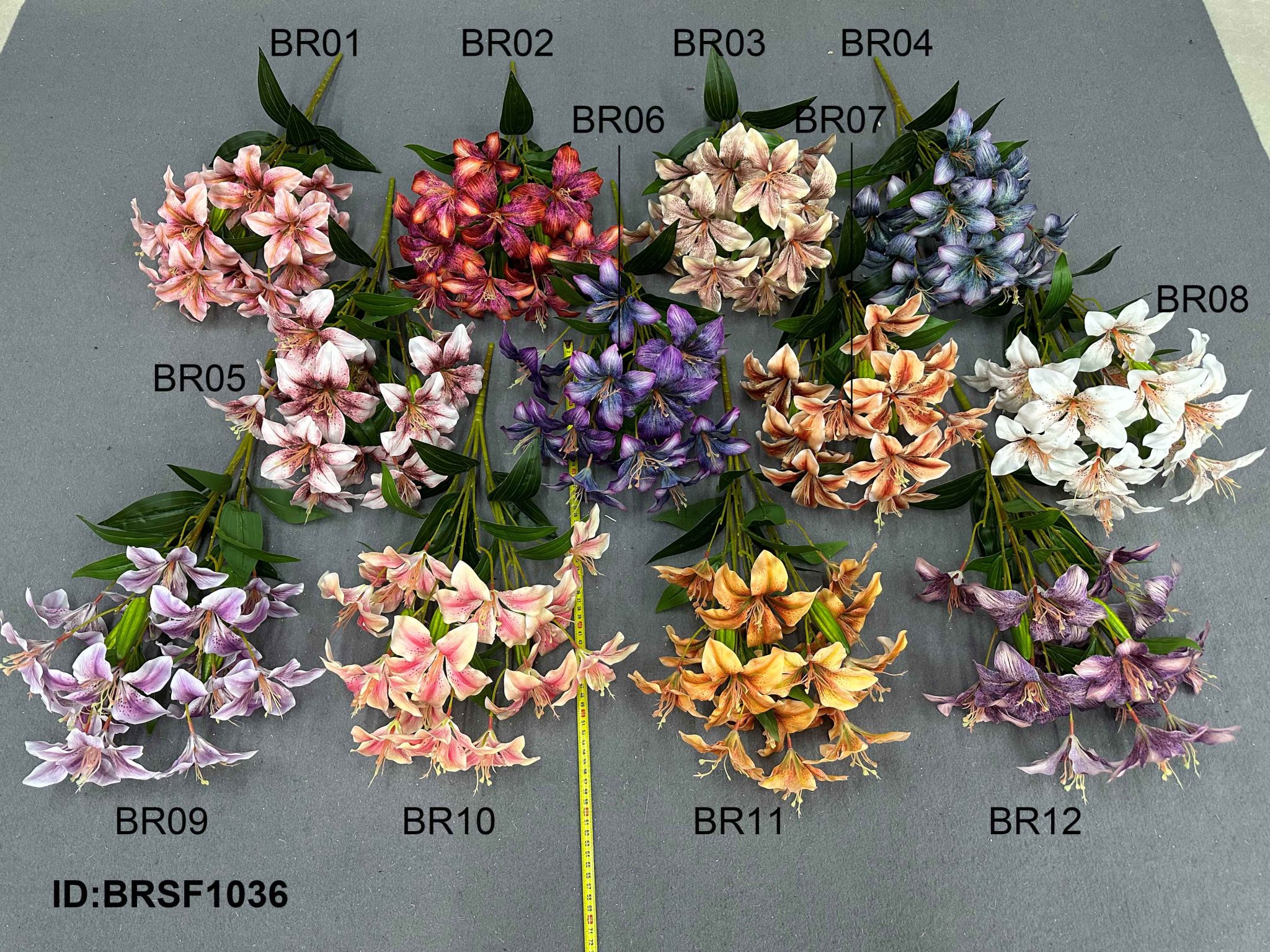 dirbtinio šilko bauhinia gėlių puokštė urmu didmeninė prekyba BRSF1036