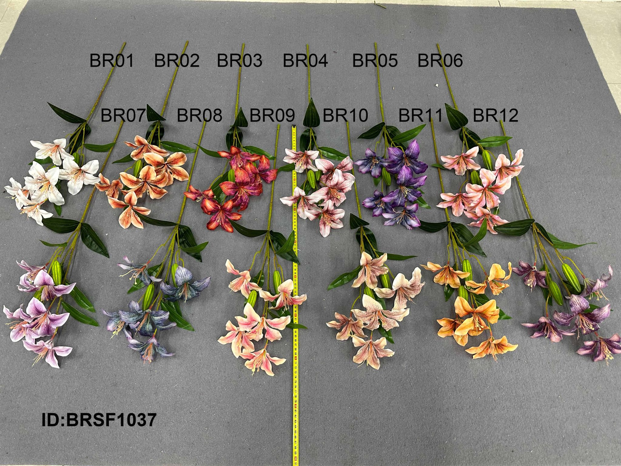 prabangaus audinio dirbtinio šilko vieno stiebo bauhinia gėlės didmeninė prekyba BRSF1037