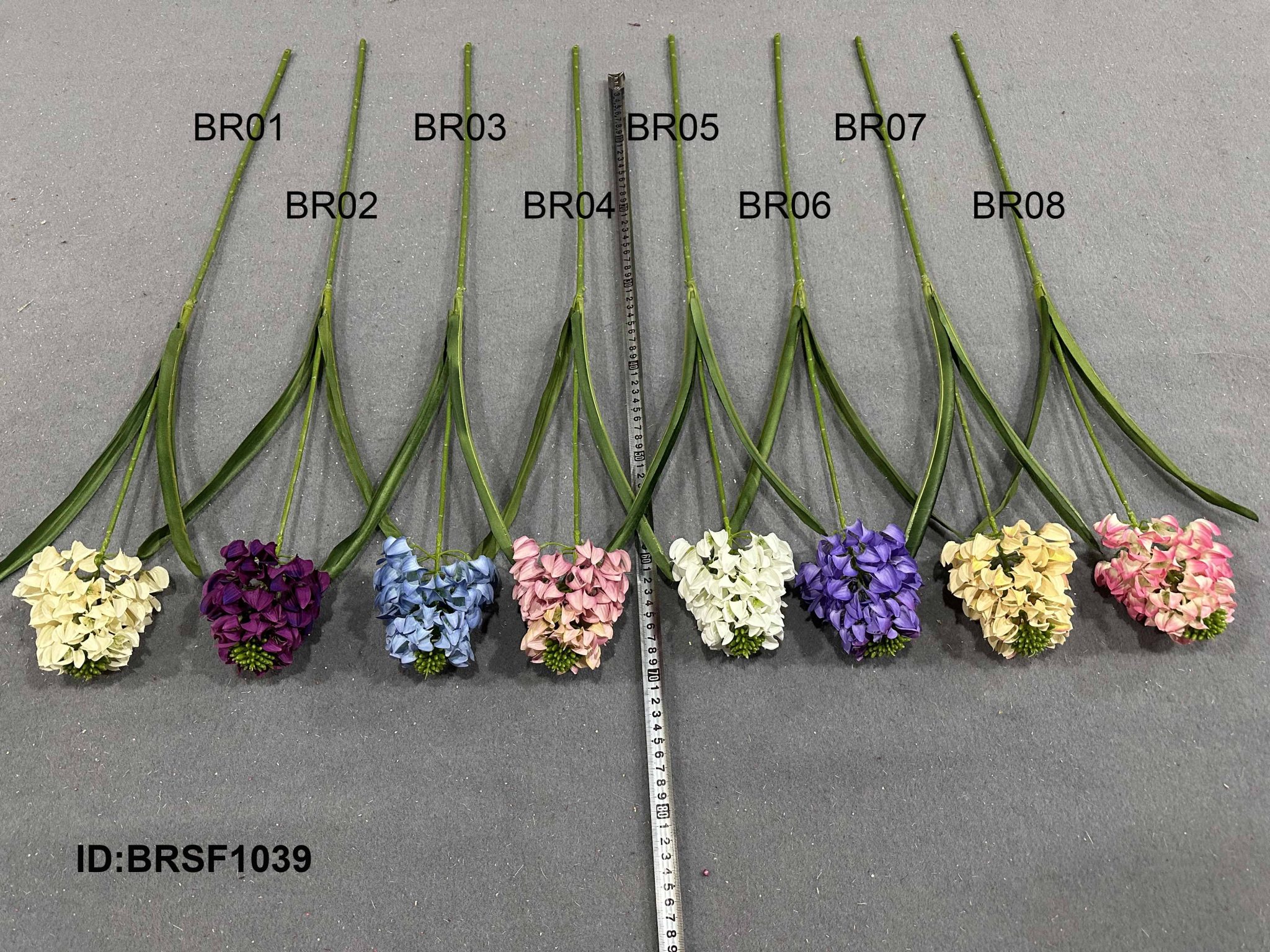 Fleurs de jacinthe artificielles en soie à tige unique individuelle de haute qualité, vente en gros