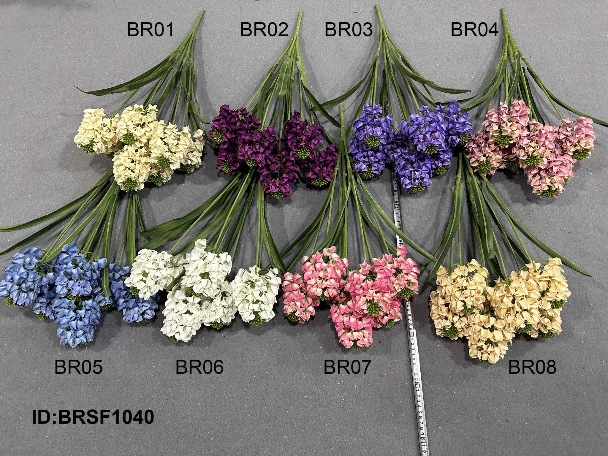 dirbtinio sintetinio šilko rudens hiacinto gėlių puokštė didmeninė prekyba BRSF1040