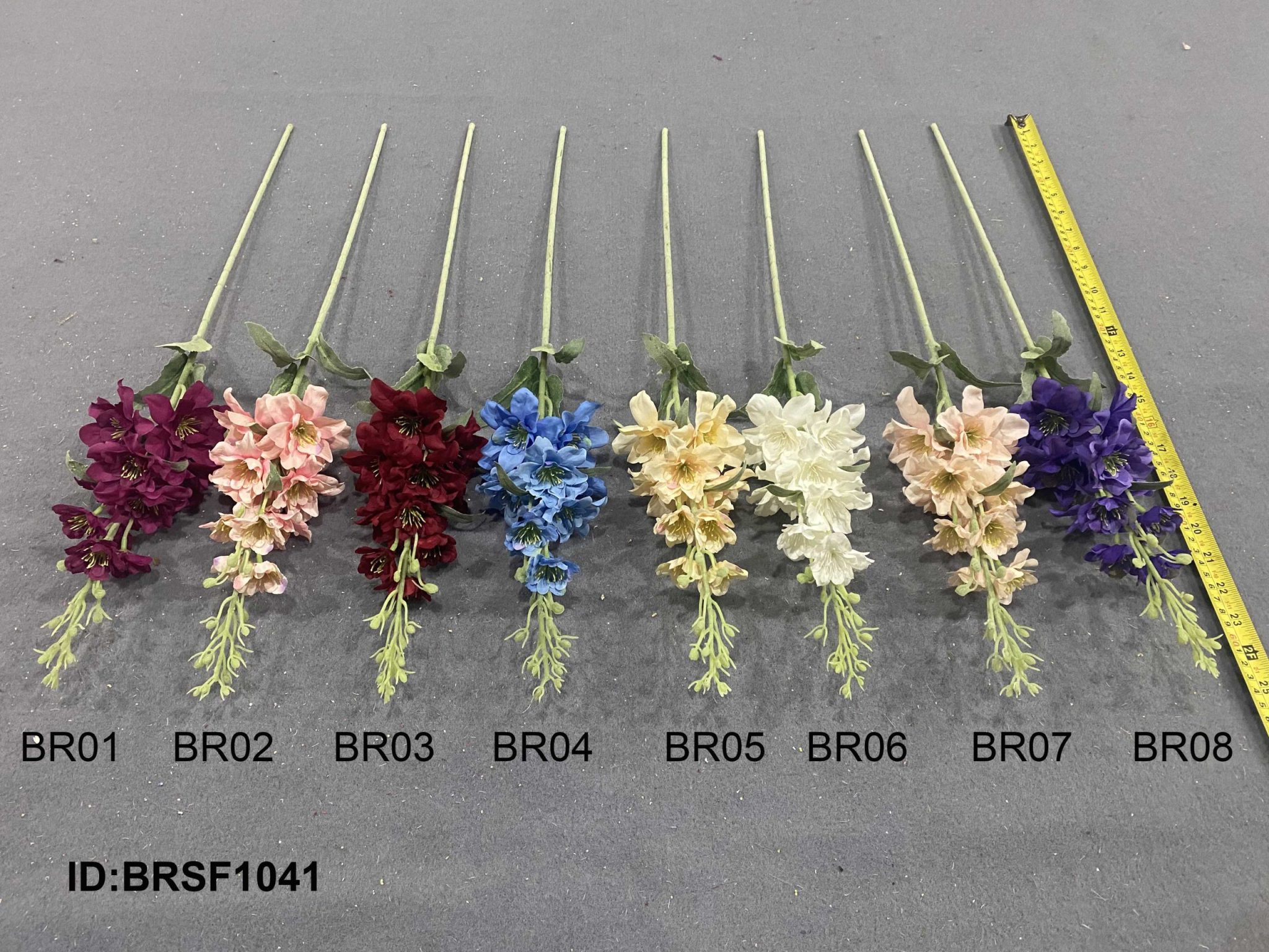 Einzelstamm künstliche beflockte Hyazinthenblüten Großhandel China Fabrik