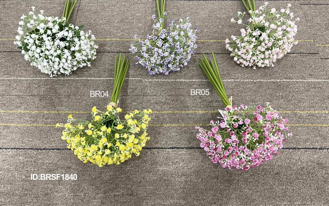 bulk small Chinese plastic wedding gypsophila centerpiece wholesale BRSF1840
