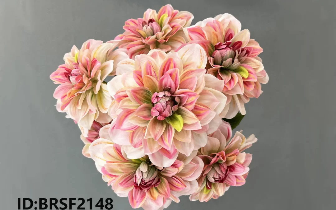 Artificial docorative dahlia flowers made in China BRSF2148