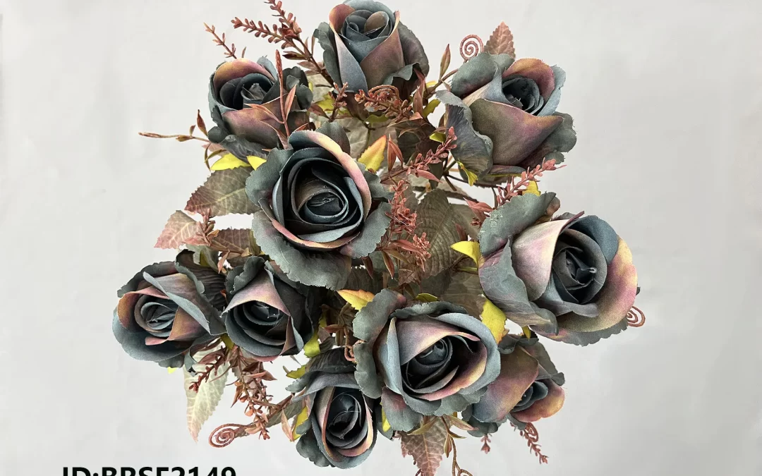 Artificial rose bouquet manufacturer China BRSF2149