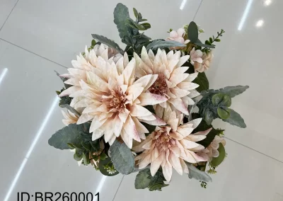 Top quality artificial dahlia boquet flowers China BR260001