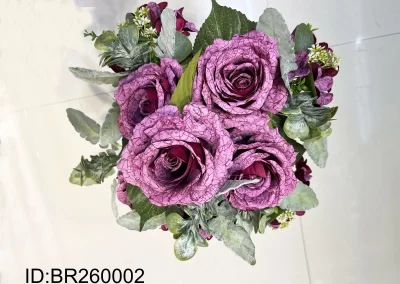 artificial rose bouquet flowers china BR260002