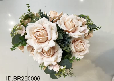 silk rose flower boquet chinese BR260006
