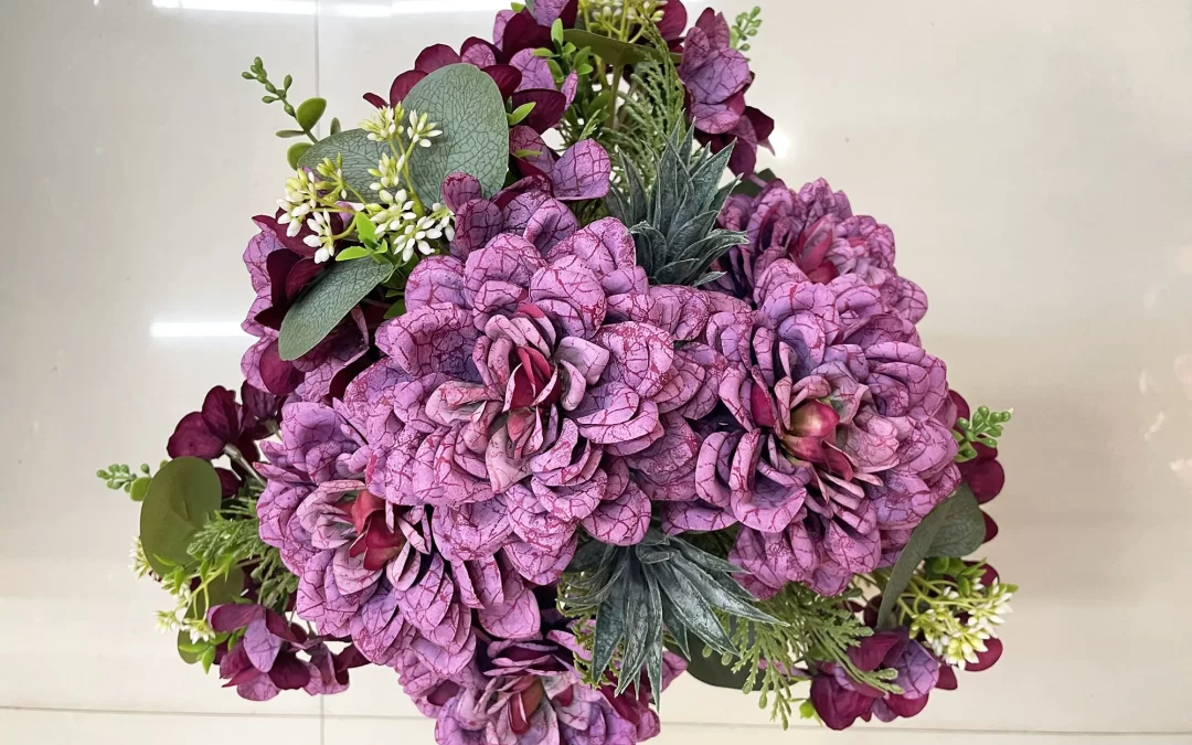 artificial dahlia flowers in china BR260007