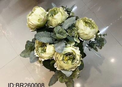 artificial peony bouquet manufacturer china BR260008