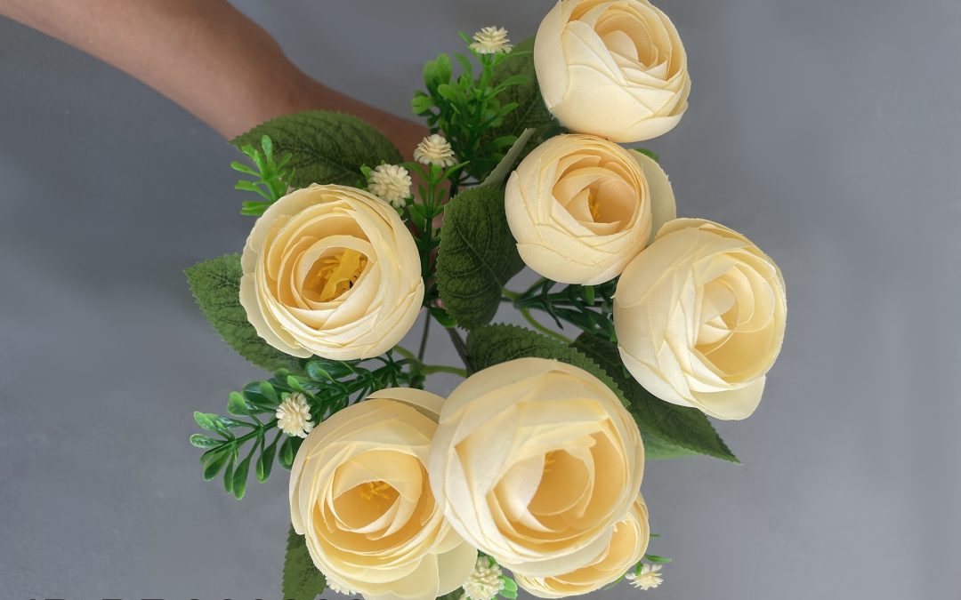 7 head Small artificial tea rose flowes Bouquets directly import from China BR260286