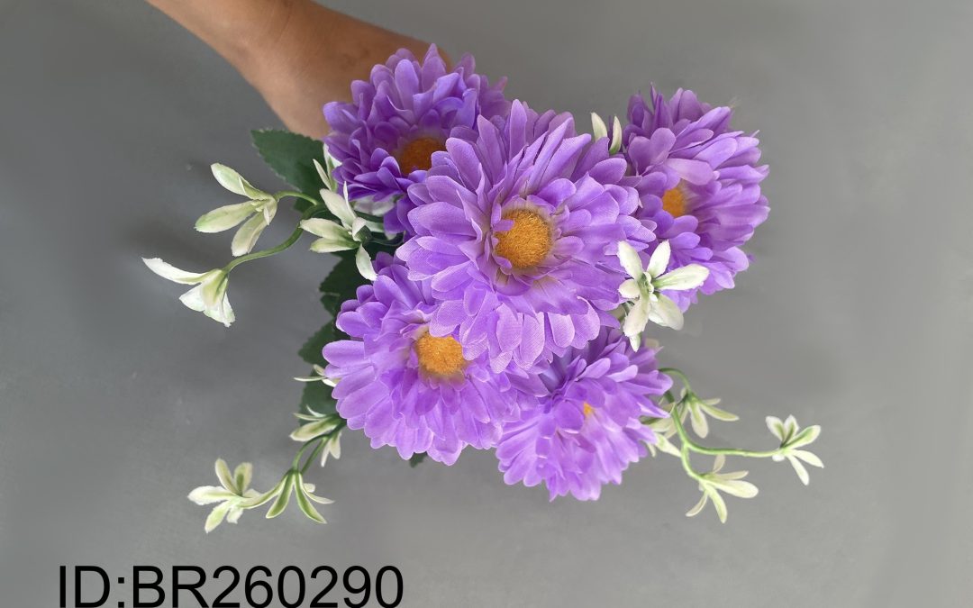 Custom Colored Silk Chrysanthemum Stems Artificial Flowers for Events BR260290
