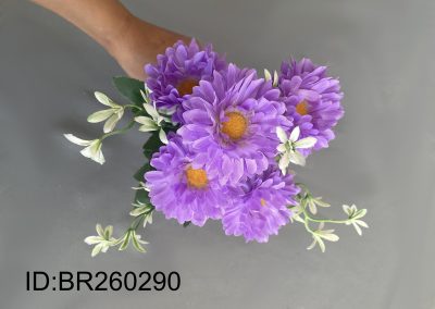 Custom Colored Silk Chrysanthemum Stems Artificial Flowers for Events BR260290