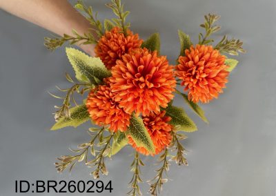 Artificial Spray Chrysanthemum Stems Faux Silk Flowers China Factory Export BR260294