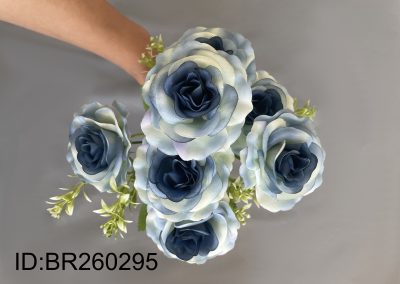 Vibrant Colors Artificial Velvet Roses Faux Floral Wholesale China Factory BR260295