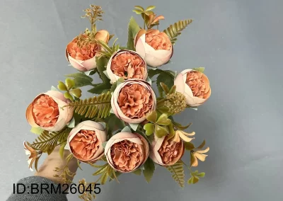 China Custom Size Artificial Small Roses Supplier OEM Bulk Export for Landscape BRM26045