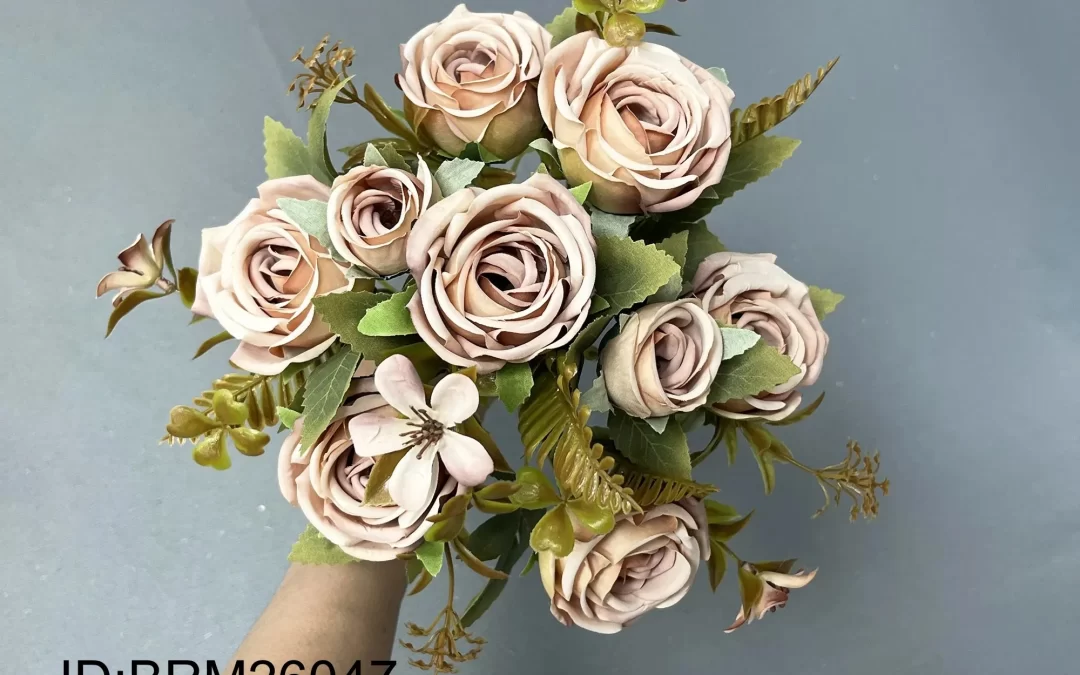 China Fast Delivery Artificial Roses Supplier Factory Stock Wholesale Export BRM26047