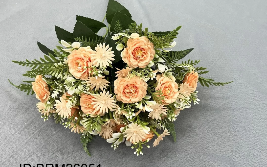 China Bridal Bouquet Small Faux Roses Supplier | Factory Price Wholesale Export BRM26051