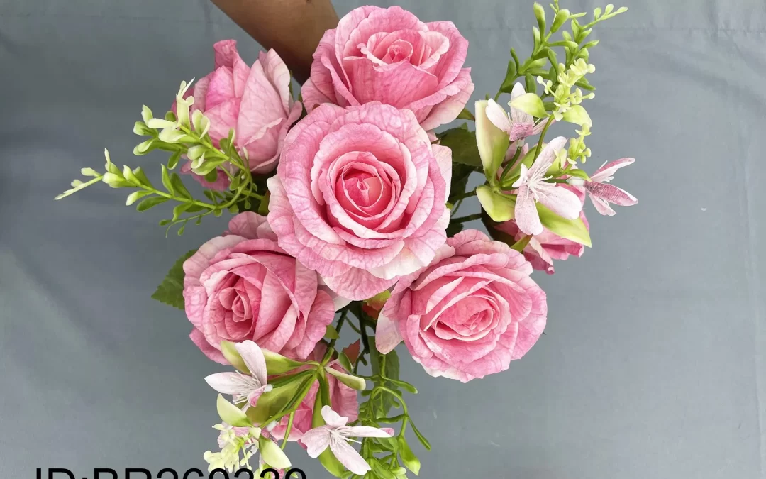 Custom Artificial rose China Wholesale Artificial Plants For Home Decor BR260339