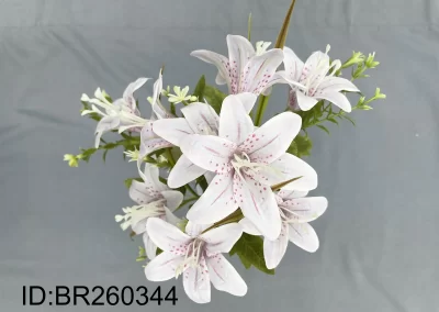 Custom Fake Flowers China Wholesale Artificial lilies For Commercial Use BR260344