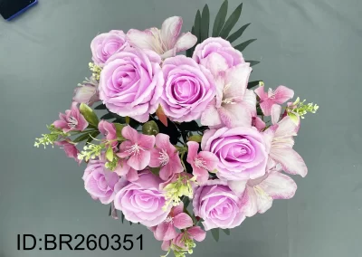 China Fake mix Flowers Wholesale Factory Made Florals For memories Planners BR260351