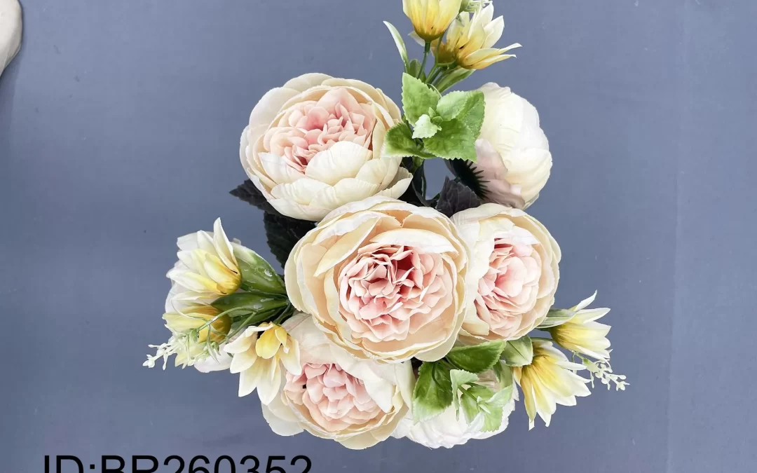 Artificial 7 stems peony Factory China Custom Wholesale Supply BR260352