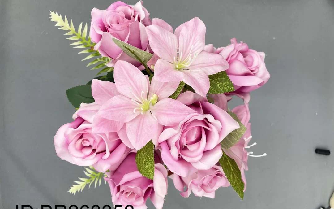 Factory Direct Artificial rose China Custom Designs Silk Florals BR260358