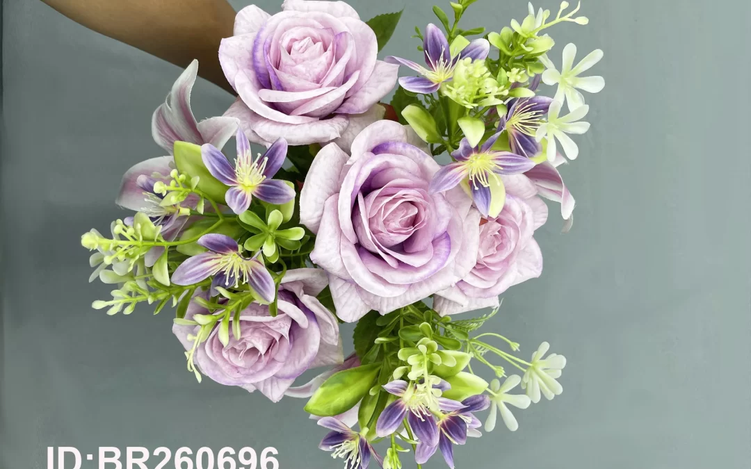 synthetic mix flower bouquets in bulk wholesale BR260696