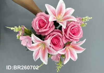 import faux rose bouquet from China BR260702
