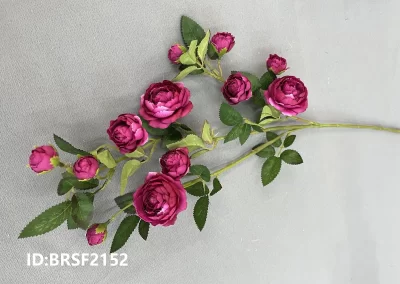 Long stem artificial rose spray used for wedding and decoration BRSF2152