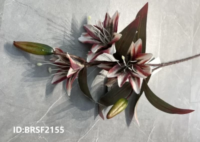 Autumn artificial flowers long stem lilies China factory exporter price BRSF2155