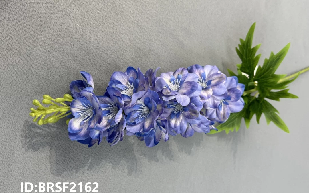 Single stem artificial  fake Larkspur stem China Large Production Capacity BRSF2162
