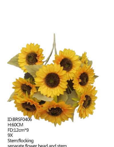 small silk real touch sunflowers BRSF0406