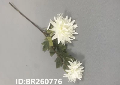 Long-Stem Spider Chrysanthemum Artificial Silk Flower Spray China Export Wholesale BR260776