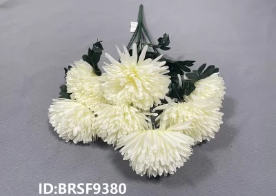 Chrysanthemum Bunch Artificial Funeral & Memorial Flowers China Wholesale Tianjin Supplier BRSF9380